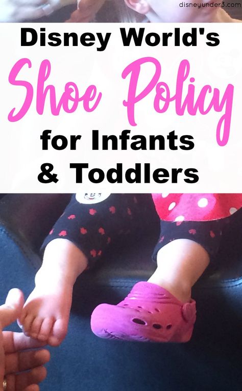 Disney World's Shoe Policy for Infants and Toddlers - Disney Under 3 Best Disneyland Hotels, Disney Toddler Outfits, Lake Buena Vista Florida, Disney World With Toddlers, Disney Trip Outfits, Disney With A Toddler, Disney World Vacation Planning, Disney World Outfits, Disney Toddler