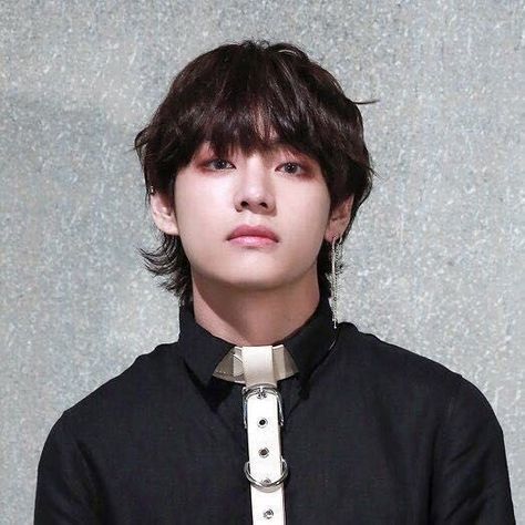 Taehyung Mullet, Kim Taehyung, Bts, White, Black