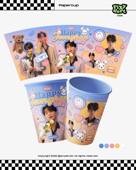 Cupsleeve Design, Paper Cup Design, Seventeenth Birthday, Cup Sleeve, Birthday Poster, Cup Design, Paper Cup, Clean Design, Sleeve Designs