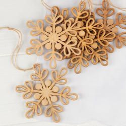 Click Here For A Larger View Laser Cut Ornaments, Laser Cut Snowflake, Winter Holiday Crafts, Laser Cut Wood Crafts, Laser Engraved Ideas, Wooden Snowflakes, Christmas And Winter, Laser Art, Snow Flake