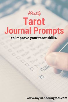 The tarot deck is a tool to help you draw on your intuition, and it is your self-awareness of the varied feelings and emotions coming forward as a reaction to the images in the cards. A tarot journal is meant to be used along with your tarot deck, to record your impressions as you study... #readingtarotcards Tarot Prompts, What Are Tarot Cards, Weekly Tarot, Tarot Journal, Learning Tarot Cards, Tarot Card Spreads, Tarot Tips, Tarot Meanings, Tarot Astrology