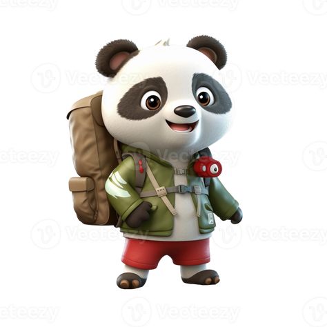 3D cute panda character Tree Saw, Wedding People, Heart Tree, Logo Banners, Cityscape Photos, Nature Backgrounds, Cute Panda, Heart With Arrow, Background Banner