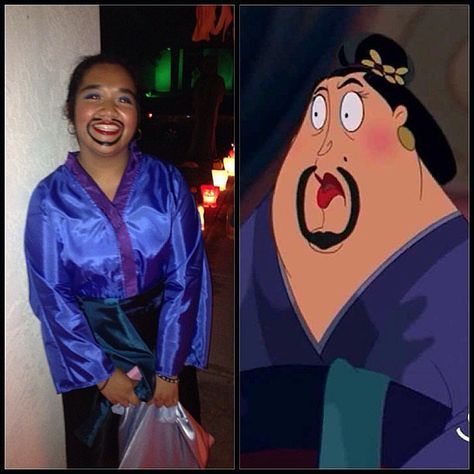 Creative Disney Costumes, Mulan Costume Diy, Mulan Halloween, Disney Themed Movie Night, Adult Disney Costumes, Disney Costumes Diy, Disney Female Characters, Disney Characters Costumes, Box Costumes