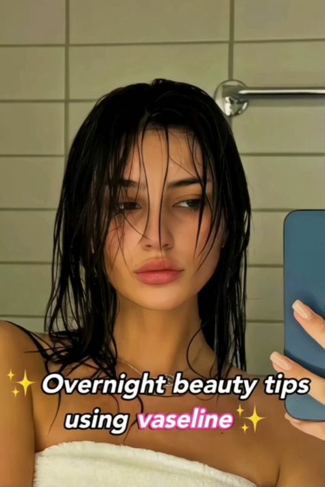 Overnight Beauty Tips, Beginner Skin Care Routine, Vaseline Beauty Tips, Beauty Treatments Skin Care, Face Skin Care Routine, Overnight Beauty, Natural Face Skin Care, Diy Skin Care Routine, Clear Skin Tips