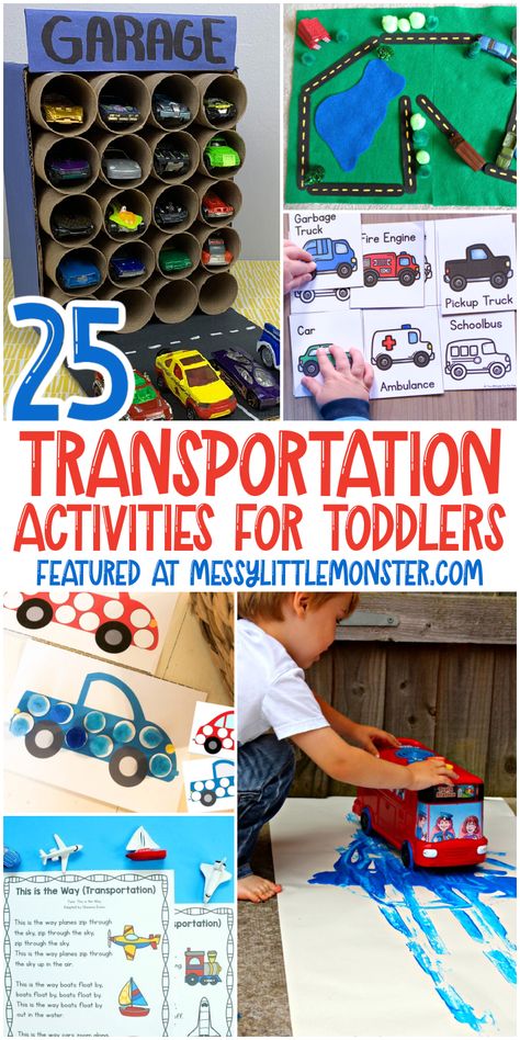 Transportation Preschool Crafts Art Bulletin Boards, Transportation Activities For Elementary, Things That Move Preschool Activities, Montessori Transportation Activities, Transportation Montessori, Transportation Theme For Toddlers, Transportation Activities For Toddlers, Transportation Activities For Preschoolers, Preschool Transportation Activities