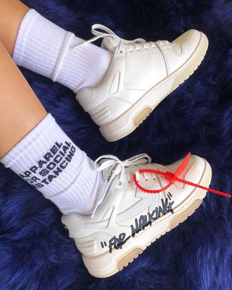 Off White Out Of Office Sneaker, Off White Out Of Office, Office Sneakers, Sneaker Heads, Walking Out, Sneakers Street Style, Street Style Shoes, Out Of Office, White Out