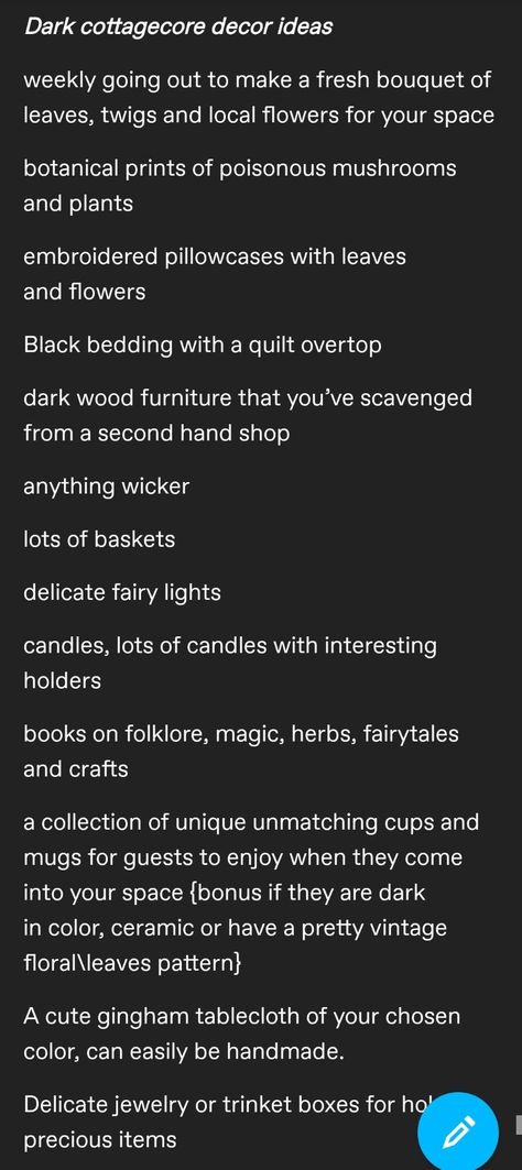 Cottagecore Witch Bedroom, Dark Cottage Core House Interior, Dark Cottage Core Bedroom Decor, Cottage Core And Dark Academia, Dark Fairycore Room Decor, Witch Inspired Bedroom, Cottage Core Dark Academia Room, Dark Academia Cottagecore Living Room, Witchy Bedroom Ideas Cozy