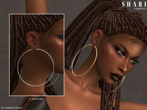 Sims Love, Oversized Hoop Earrings, Sims 4 Gameplay, Best Mods, Ear Earrings, Sims 4 Cc, Sims 4 Custom Content, Maxis Match, The Sims Resource