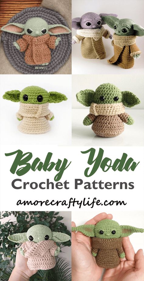 Baby Yoda Hat Crochet Pattern, Crochet Baby Yoda, Yoda Crochet, Star Wars Crochet, Crochet Disney, Crochet Cap, Crochet Amigurumi Free, Haken Baby