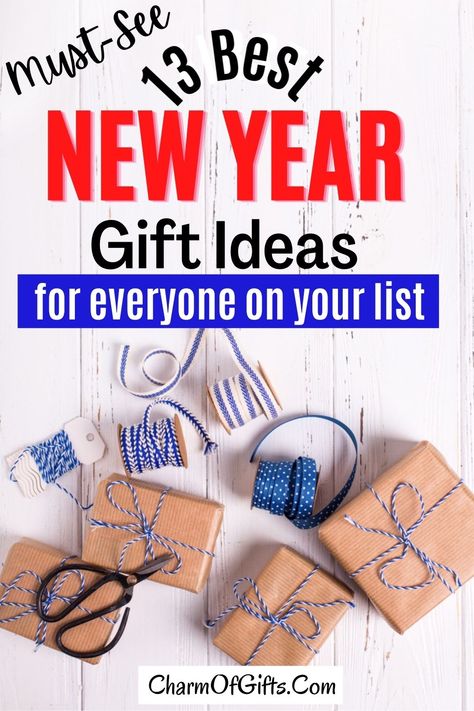 New Years Day Gift Ideas, New Years Gift Ideas For Friends, New Year's Gift For A Friend, New Year Employee Gifts, New Years Office Gifts, New Years Gift Ideas For Coworkers, Happy New Year Gifts For Coworkers, January Secret Pal Gift Ideas, New Year Gifts For Coworkers