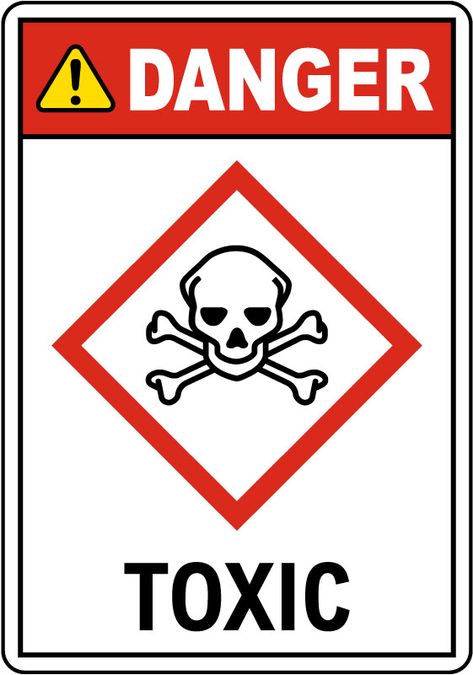 This Danger Toxic GHS Sign helps in the identification of containers and alert users of the chemical hazards to which they may be exposed. The pictogram on the label is determined by the chemical hazard classification. Hazard Sign, Peel And Stick Vinyl, Toxic Chemicals, Vinyl Labels, Warning Signs, Data Sheets, Sign Design, Order Online, Vinyl