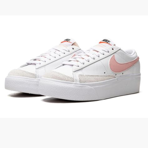 Nike Blazer Low Platform "Pink Glaze Platform Nikes, Bts Shoes, Shoes Nike Blazer, Nike Blazer Low, Blazer Low, Nike Blazer, Box Color, Dream Shoes, Shoes Nike