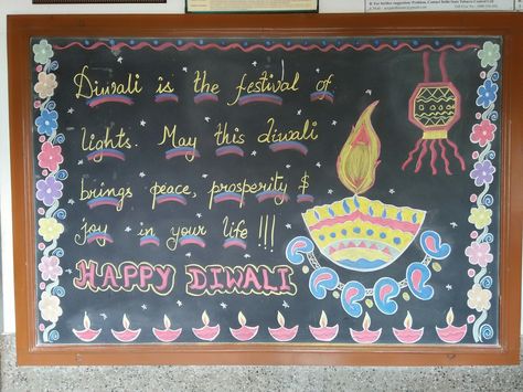 Happy Diwali Black Board Decoration, Diwali Black Board Decoration, Diwali Board Decoration Ideas For School, Black Board Decoration, White Board Decoration Ideas, School Chalkboard Art, Animal Masks For Kids, Class Board, Easy Preschool Crafts