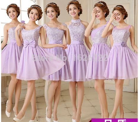 Cheap Bridesmaid Dresses, Buy Directly from China Suppliers:Above knee mini sleeveless strapless A line 2015 short lilac / lavender junior convertible lace bridesmaid dress under $ Silk Wedding Dresses, Dress China, Lavender Bridesmaid, Lavender Bridesmaid Dresses, Bride Maids, Winter Bridesmaid Dresses, Beach Bridesmaid Dresses, Summer Bridesmaid Dresses, Dresses Bride