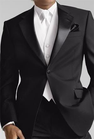 Groom in gorgeous black suit, white vest and white tie, very hot!  #Wedding #Suit White Tuxedo Wedding, Tuxedo Groom, Wedding Suits Men Black, Groom Tie, White Pocket Square, Tie Vest, Wedding Tux, Wedding Tuxedo, Suits Wedding