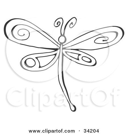 Black And White Dragonfly With Pretty Designs On Its Wings Posters, Art Prints by - Interior Wall Decor #34204 Cricut Dragonfly, Dragonfly Drawings, Black And White Dragonfly, Bug Costumes, Henna Butterfly, Dragonfly Clipart, Dragonfly Drawing, Colorful Dragonfly, Octopus Tattoo