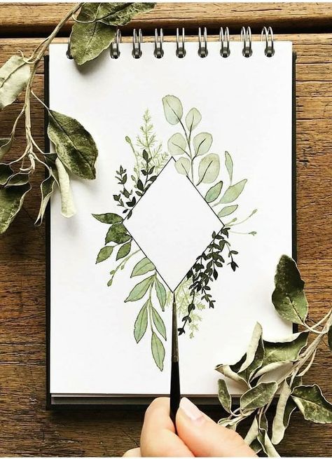 Forever Fern Hello Card - Alisa Tilsner Thomas Browne, Painting Sketchbook, Diy Quotes, Hello Cards, Painting Art Projects, Drawing Tutorials, Bullet Journal Inspiration, Art Journal Pages, Watercolor Cards