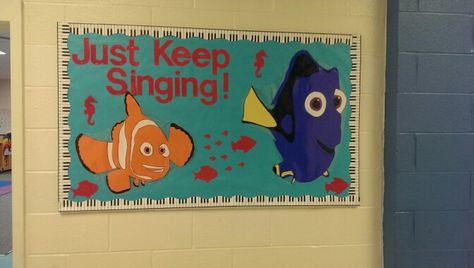 End of year Education Bulletin Boards, Choir Poster, Music Room Bulletin Boards, Music Classroom Bulletin Boards, Choir Classroom, Music Bulletin Board, Kids Bulletin Boards, Choir Room, Music Bulletin Boards