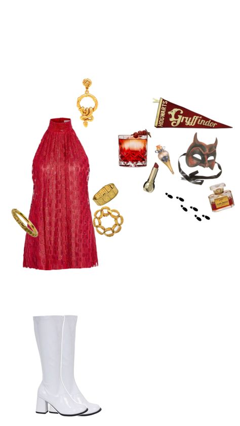 gryffindor house party outfit aesthetic hogwarts harry potter Gryffindor Party, Party Outfit Aesthetic, Aesthetic Hogwarts, House Party Outfit, Gryffindor House, Harry Potter Party, Outfit Aesthetic, House Party, Hogwarts