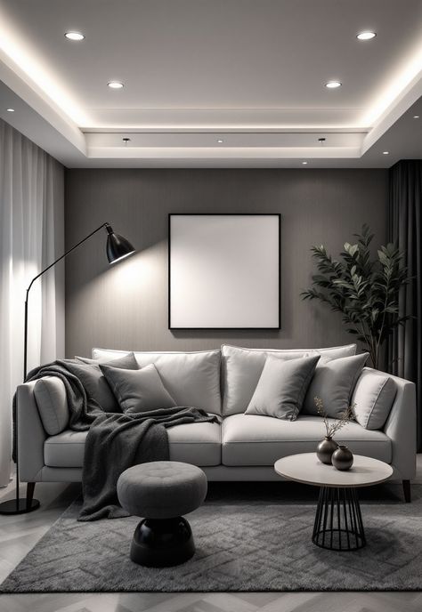 Grey Couch Living Room Living Room Ideas With Light Grey Couch, Light Grey Sofa Living Room, Modern Living Room Grey, Grey Couch Living Room Ideas, Modular Sofa Living Room, Contemporary Living Room Sofa, Light Gray Couch, Couch Living Room Ideas, Modern Grey Living Room