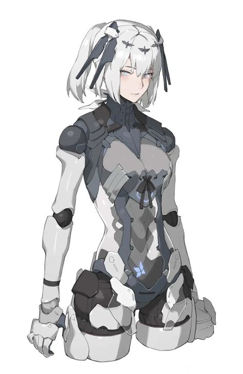 Mech Oc Design, Robot Oc Ideas, Cybercore Character, Mecha Design Concept Art, Mecha Character Design, Mecha Outfit, Mecha Girl, Cyborgs Art, Cyberpunk Girl