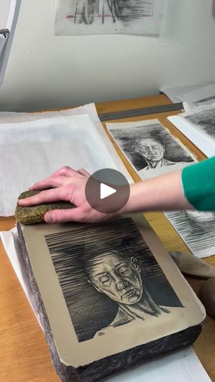 1.8K views · 13 reactions | I’m still working on my stone litho hand-printing method. It takes a lot of burnishing to get a good print! #printmaking #lithography | Valerie Syposz | Valerie Syposz · Original audio Stone Lithography, Lithography Printmaking, Lithography Prints, Hand Printing, Lithography, Still Working, Working On Myself, It Takes, Printing Methods