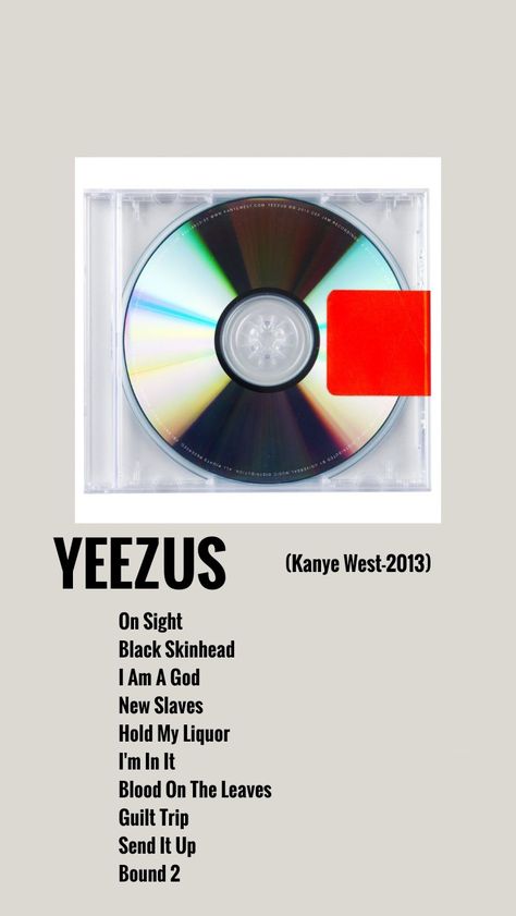 Yeezus Kanye, Kanye West Yeezus, Guilt Trips, Art Album, Kanye West, Album Covers, Music, Quick Saves, Art