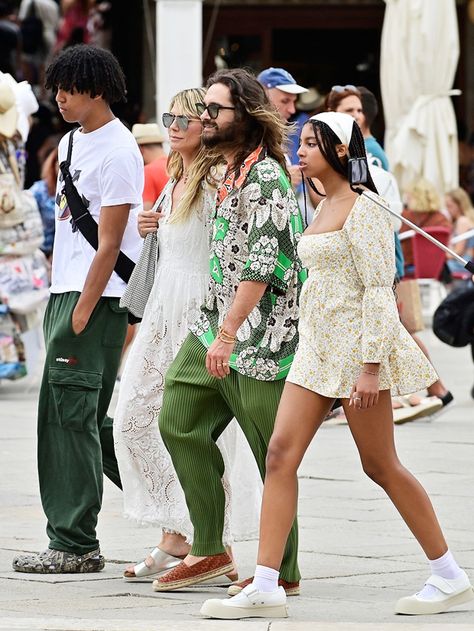 Tom Kaulitz Daughter, Tom Kaulitz Wedding, Tom Kaulitz With Heidi, Tom And Heidi Klum, Bill Kaulitz And Heidi Klum, Leni And Heidi Klum, Heidi Klum Kids, Heidi Klum And Tom, Flavio Briatore