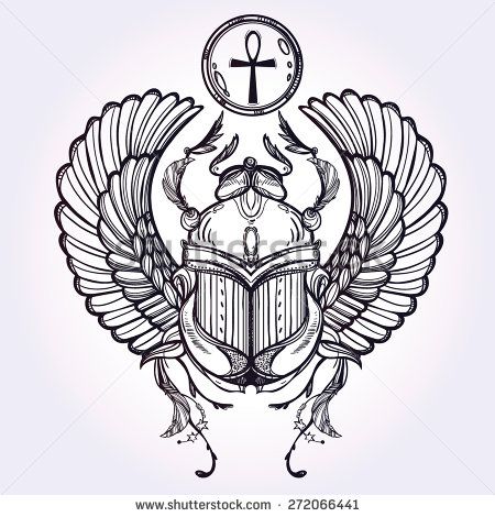 Egypt Beetle, Beetle Egyptian, Scarab Beetle Tattoo, Egypt Scarab, Scarab Tattoo, Ancient Egypt Projects, Beetle Drawing, Ancient Egypt Fashion, Vintage Tattoo Art