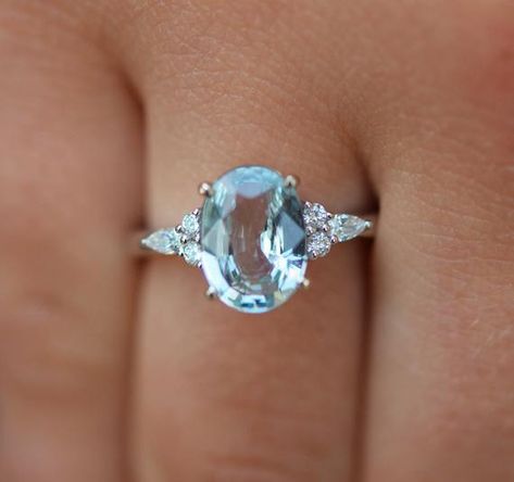 Blue Green Sapphire Engagement Ring, Green Sapphire Engagement, Green Sapphire Engagement Ring, Blue Engagement Ring, Sapphire Engagement Ring Blue, Colored Stone, Morganite Engagement, Morganite Engagement Ring, Sapphire Engagement Ring