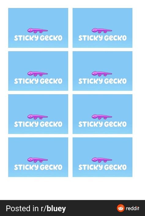 Bluey This Episode Of Bluey Is Called Sign, Bluey Sticky Gecko Label, Bluey Printable Food Labels, Bluey Party Ideas Printable, Bluey Party Favor Labels, Bluey Party Favor Printables, Sticky Gecko Printable, Bluey Party Food Labels Printable, Keepy Uppy Printable Bluey Free