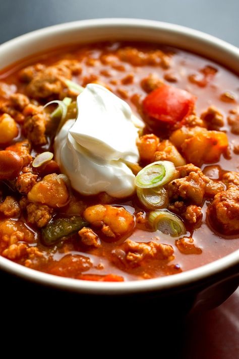 Hominy Chili, Hominy Recipes, Mexican Cookbook, Chipotle Recipes, Chili Recipe Turkey, Best Chili Recipe, Random Recipes, Turkey Chili, Nyt Cooking