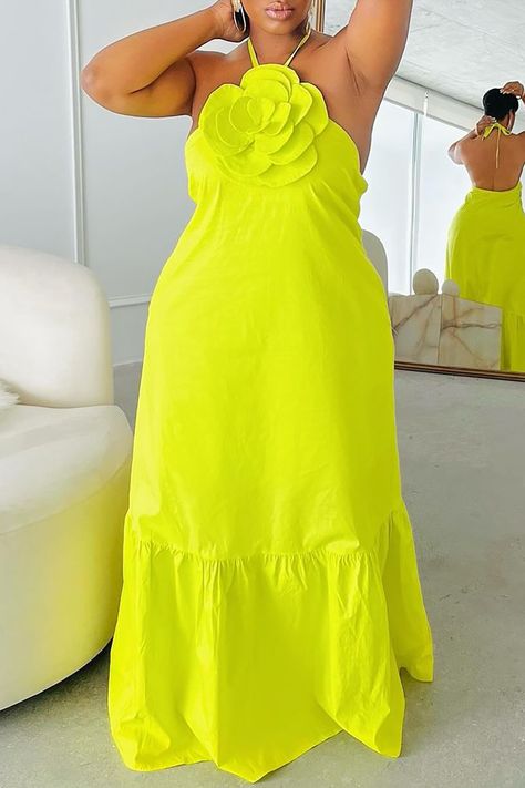 Xpluswear Jump Suites, Cotton Maxi Dresses, Plus Size Vacation, Green Sundress, Colorful Summer Dresses, Dresses Occasion, Casual Fridays, Design Dresses, Cotton Maxi