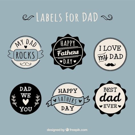 Free mother's day retro badges set - can customize and print for gifts Fathers Day Cupcakes, Father's Day Stickers, Cupcake Toppers Free, Happy Fathers Day Images, Fathers Day Images, Father's Day Printable, Fathers Day Cake, Father's Day Specials, Father's Day Diy