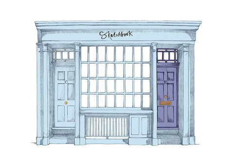 susan keys Keys Illustration, Glass Signage, Sketchbook Fashion, Old Victorian House, Fashion Journalism, Fashion Blogging, Modern Entrance, Window Display Design, Shop House Ideas