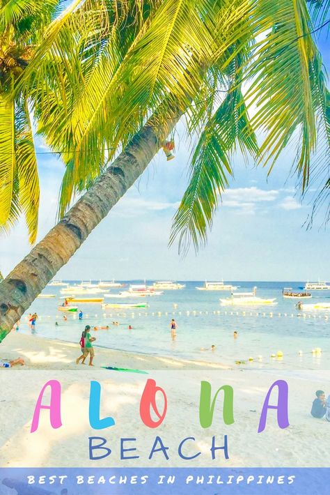 Philippines has some of the most beautiful beaches in the world. We review Alona Beach in the province of Bohol, one of the best. Alona Beach In Bohol, Alona Beach, Nice Travel, Photography Kit, Scene Image, Bohol, White Beach, Philippines Travel, Beaches In The World