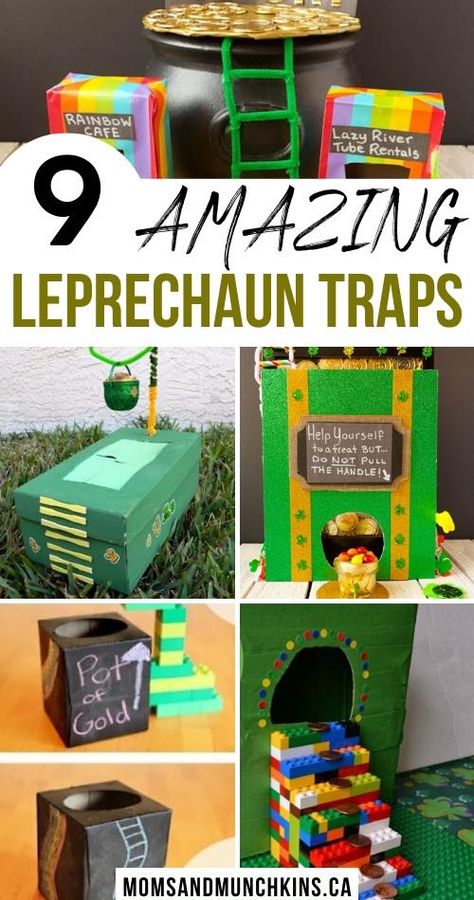 Leprechaun Traps Ideas For Kids, Leprechaun Trap For Kids, Leprechaun Traps Ideas, Leprechaun Ideas, Leprechaun Trap Ideas, Leprechaun Trap Project, Leprechaun Tricks, Activities With Friends, Lucky Leprechaun