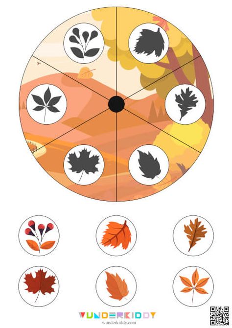 Match Shadow, Seasons Preschool, Printable Leaves, Recycling Activities, Farm Preschool, Fall Games, Kids Worksheets Preschool, Kindergarden Activities, Worksheets For Kindergarten