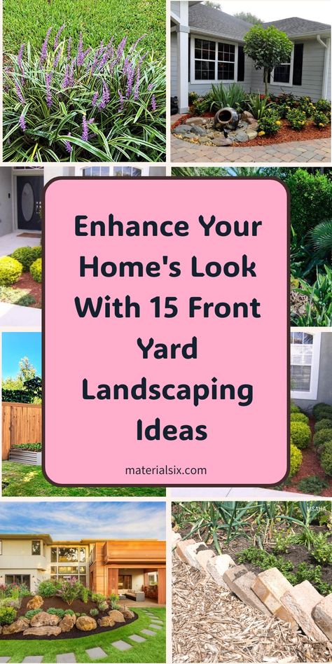 Explore 15 beautiful front yard landscaping ideas to boost curb appeal without breaking the bank. Get inspired by clever ways to enhance your outdoor space with rocks, plants, and more. These budget-friendly front yard landscaping ideas will help you create a welcoming and attractive entrance to your home. From simple DIY projects to creative design tips, discover how you can transform your front yard into a stunning focal point. Whether you prefer a modern look or a more traditional style, thes Front Yard Flower Pot Ideas, Ideas For Front Yard Landscaping, Front Door Landscaping Ideas Entrance, How To Landscape Front Yard, Landscaping Small Front Yard, Modern Farmhouse Landscaping Front Yards, Front Lawn Landscape Ideas, Cheap Landscaping Ideas For Front Yard, Simple Landscaping Front Yard