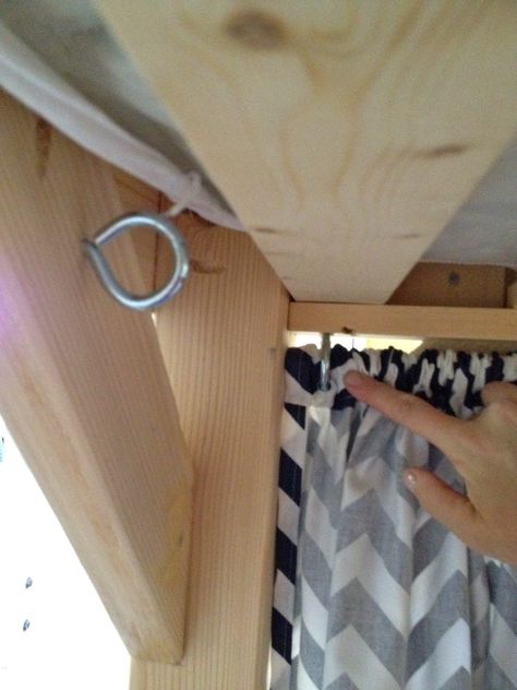 curtains for hideout under clubhouse bed Bunk Bed Curtains, Loft Curtains, Bunk Bed Tent, Loft Bed Curtains, Kura Bed Hack, Bed Fort, Murphy Bed Ideas, Ikea 2015, Best Murphy Bed