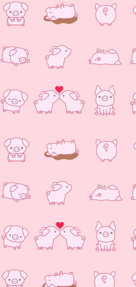 Cute Piggy Wallpaper, Gummy Wallpaper, Pig Background, Whatsapp Theme, Pig Wallpaper, Cellphone Background, Cute Piggies, Baby Pigs