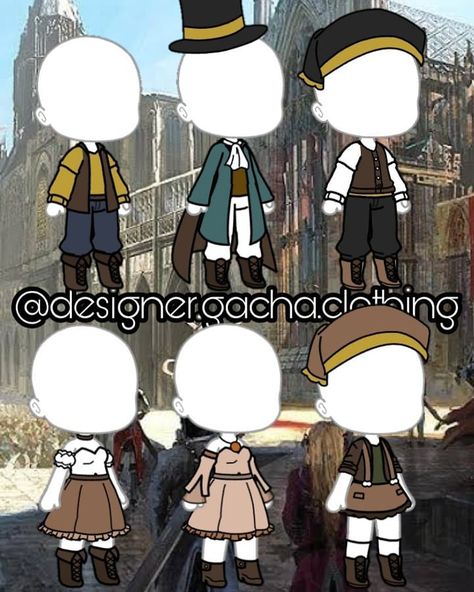 ONGOING CONTEST (@designer.gacha.clothing) • Instagram photos and videos Outfit Gacha Club, Outfit Gacha, Cowgirl Outfit, Medieval Clothes, Manga Clothes, Clothing Sketches, Club Outfit Ideas, Cute Anime Chibi, Medieval Clothing