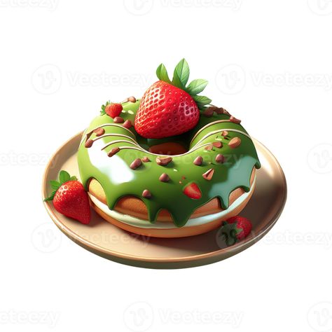 Green tea donuts on plate Green Tea Donut, Free Picture, Logo Banners, Cityscape Photos, Nature Backgrounds, Heart With Arrow, Free Pictures, Free Png, Green Tea