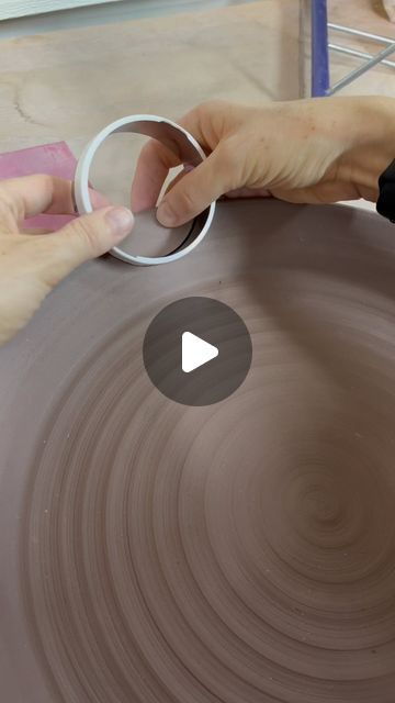 Stacia Miller on Instagram: "Adding handles to a large platter.  #WheelThrown #HandmadePottery #HandmadePlatter #PotteryPlatter #PotteryReels #Reels #AmericanMade #CeramicArt #FunctionalPottery #Pottery" Bee Pottery, Interesting Pottery, Ceramic Plates Designs, Handmade Pottery Bowls, Handmade Ceramics Plates, Beginner Pottery, Pottery Platter, Pottery Videos, Pottery Workshop