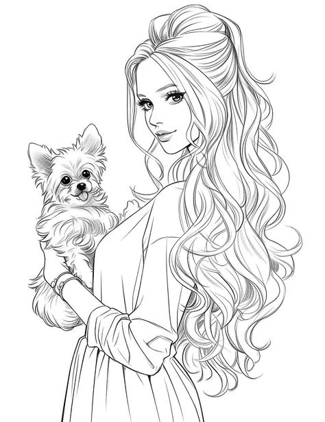 Barbie For Coloring, Barbie Colouring Pages, Barbie Coloring Pages For Kids, Coloring Pages Girl, Barbie Colouring, People Coloring Pages, Witch Coloring Pages, Barbie Drawing, Disney Princess Coloring Pages