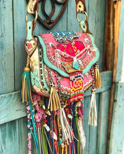 Hippie Elegante, Bohemian Schick, Look Hippie Chic, Bohemian Purse, Look Boho Chic, Boho Styl, Boho Mode, Sacs Design, Estilo Hippy