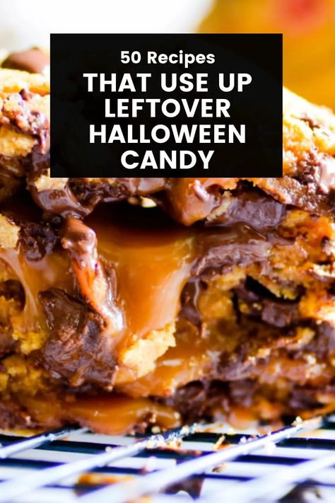 Halloween Leftover Candy Recipes, Recipes With Halloween Candy, Halloween Candy Desserts Leftover, Leftover Candy Bar Recipes, Halloween Candy Recipes Leftover, What To Do With Leftover Halloween Candy, Halloween Candy Leftover Ideas, What To Do With Halloween Candy, Leftover Halloween Candy Ideas