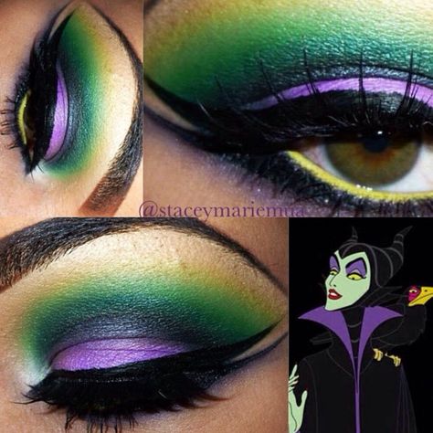 Evil queen makeup Evil Queen Eye Makeup, Queen Grimhilde Makeup, Melificent Makeup, Malicifent Makeup, Malifecient Custome, Maleficent Inspired Makeup, Maleficent Eye Makeup, Disney Villain Makeup Looks, Maleficent Hair