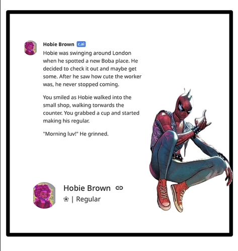 Hobie Brown Character AI Bot Hobie And Miles Fanart, Hobie Brown, Hobie Brown Fanart, Writing Plot, Spiderman Artwork, Miles Morales, Brown Art, Spiderman Art, Spider Verse