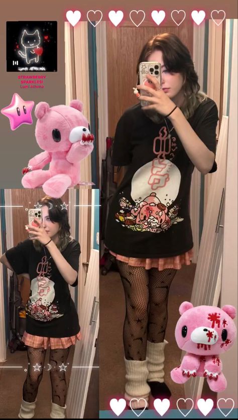 Gloomy Bear Outfit, Gloomy Bear Aesthetic, Swagger Outfits, Bear Outfit, Gloomy Bear, Bear Outfits, Outfit Plan, Junk Drawer, Outfit Inspirations